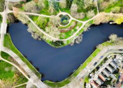 Het Plantsoen in Leiden: Symmetrie vanuit de Lucht