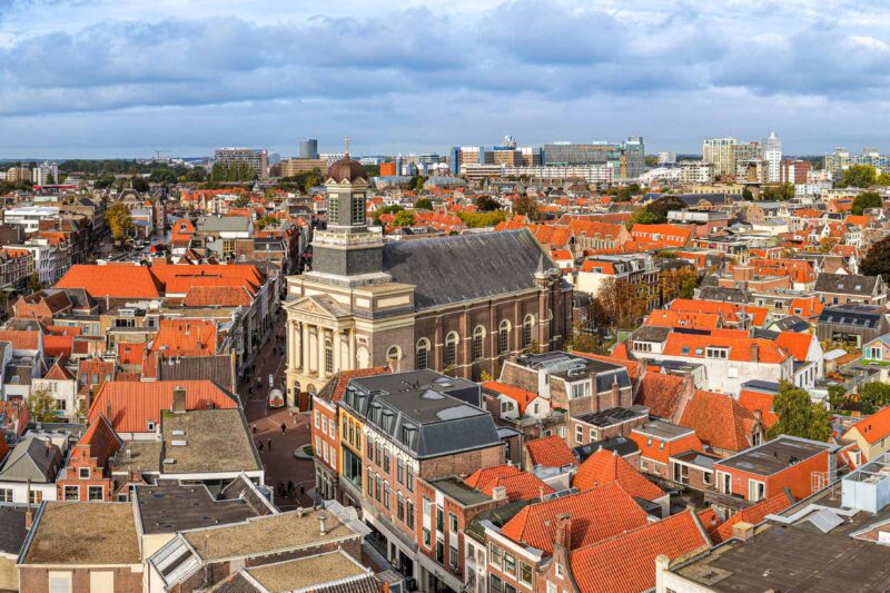 Het Hart van Leiden Gevangen in een Adembenemend Panorama